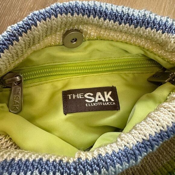 The Sak Elliott Lucca Mini Crochet Handbag Purse Top Handle Colorful - Picture 7 of 7